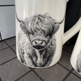 Ceramic Highland Cow Jugs - 2 sizes