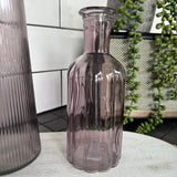 Small Glass Bottle Vases Amethyst - various styles