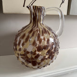 Brown & Neutral tone Giraffe Glass Pitcher Vase