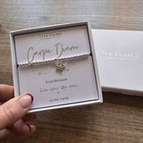 Life Charms the Thoughtful Jewellery Co.
Just Because Silver Plated Bracelet Collection;
Quote - Carpe Diem, Live your life now x
Charm - Star embellished with sparkling crystal