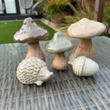 Ceramic Rustic Acorn Decorations - 2 sizes