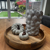Neutral Pumpkin Flower Vase H24.5cm