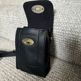 Faux Leather Mini Body Bag - Black