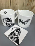 Dog Fine Bone China Mug -Dachshund