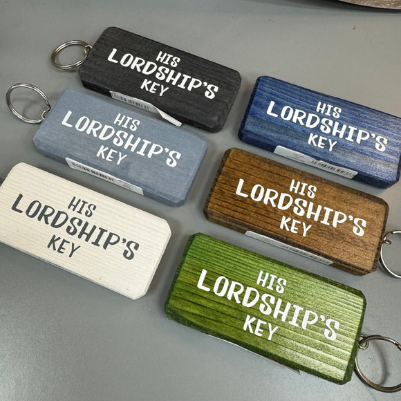 Wooden Keyring - His Lordship's Key