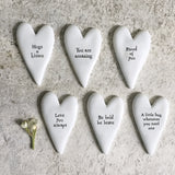 East of India Token Heart - 'A little hug whenever you need one'