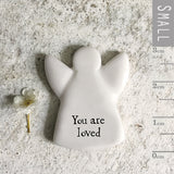 East of India Quotable Tiny Token collection&nbsp;
Small gift with a meaningful quote - Angel 3cm
Quote - 'You are loved'