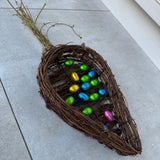 Rattan Carrot Shaped Tray 19.7cm