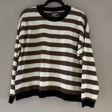 Cashmere-like Oversized Crew Neck Jumper - Chocolate