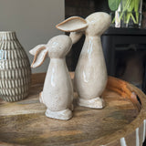 Natural Glazed Speckled Bunny Decorations&nbsp;
Available in 2 sizes: Small 8.7cm &amp; Large 20.7cm