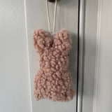 Soft Hanging Sherpa Bunnies 12cm - 3 colours