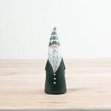 Tall Slim Green Ceramic Santa - 2 sizes