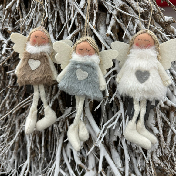 Fabric Hanging Angel - 3 colours