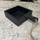 Black Wooden Display/Storage Box with handle 30cm