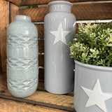 Grey Planter with White Star - Large