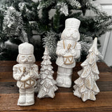 Christmas Ceramic Neutral Nutcracker - 4 sizes