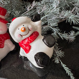 Christmas ceramic tumbling Snowmen - 2 styles