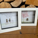 Mini Framed Pebble Art - 'Best Friends are hard to find..'