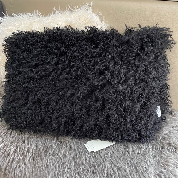 Chalk - Home  Black Oblong Afghan Cushion 30x40cm