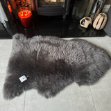 Hanlin Sheepskin Premium Large Rug - Mid Grey