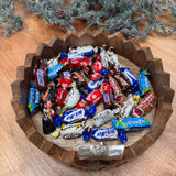Wooden Tray Advent Calendar with metal star