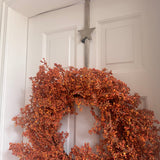 Metal Silver star over-door wreath hanger