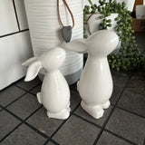 Matte White Standing Rabbits - Small & Medium
