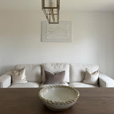 Cream Large Bowl with Twisted Rope Rim 40cm