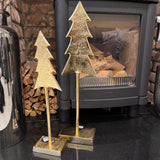 Standing Gold Metal Tall Tree - 2 Sizes