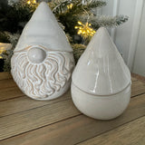 Christmas Ceramic neutral Gonk - 2 sizes