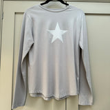 Chalk - Dove Grey Renee Top with White Star