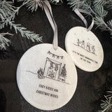 Christmas - Small Quotable marble round Hanger