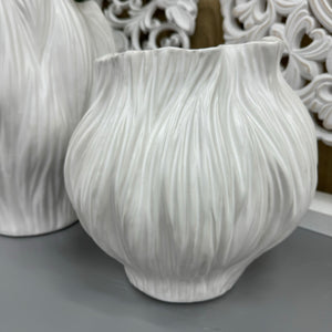 Handmade White Flora Vases - 2 sizes