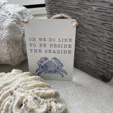 Mini Metal Hanging Sign - Don't Be Crabby