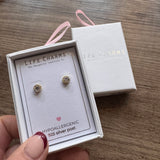 Life Charms the Thoughtful Jewellery Co.
Silver plated stud hypoallergenic Earrings collection;
Diamond crystal Gold plated Stud earrings E145G