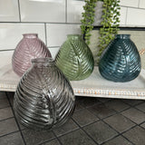 Small Glass Bottle Vases Smokey Grey - various styles