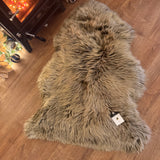 Hanlin - Pure New Wool Genuine Sheepskin
Premium Large Rug Colour - Brown with a Light Tip +95cm