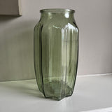 Vintage Green Glass Vases - 2 sizes