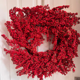 Vibrant striking luxury Red Berry Christmas Wreath 60cm