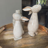 Natural Glazed Speckled Bunny Decorations&nbsp;
Available in 2 sizes: Small 8.7cm &amp; Large 20.7cm