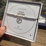 Life Charm Christmas Bracelet - 'Super Sister’