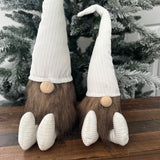Sitting white corduroy hat Gonks - 2 sizes