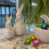 Cute Ceramic White Rabbits in a Cracked Egg
Available in 2 sizes - Small 10cm &amp; Large 15cm