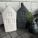 Ceramic Matte House Vases H19.5cm Available in White or Black 