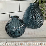 Small Glass Bottle Vases Blue - various styles