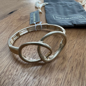 Eliza Gracious - Crossover Loop Expanding Bangle | 2 Colours