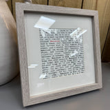 Photo Frame For Wise Words Card - Greige & Black