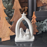 Natural-toned Wood tiered Trees - 3 sizes