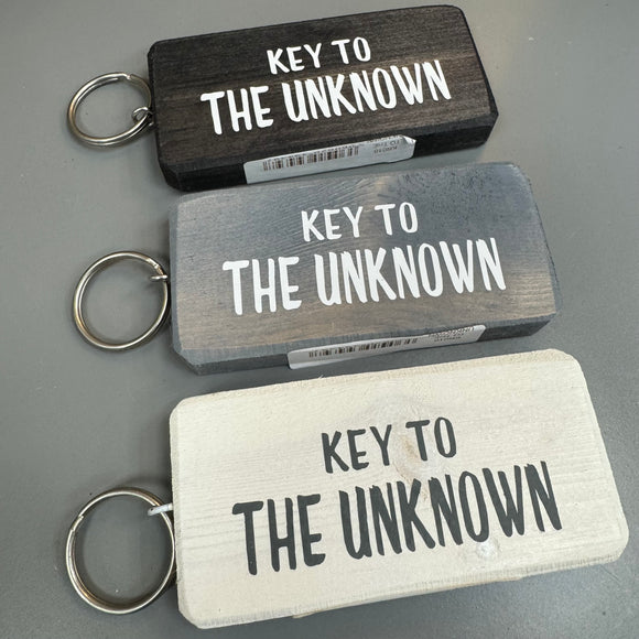 Wooden Keyring - Key to the Unknown