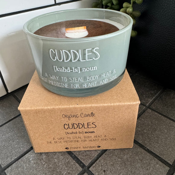 Scented Soy Woodwick Candle - Cuddles